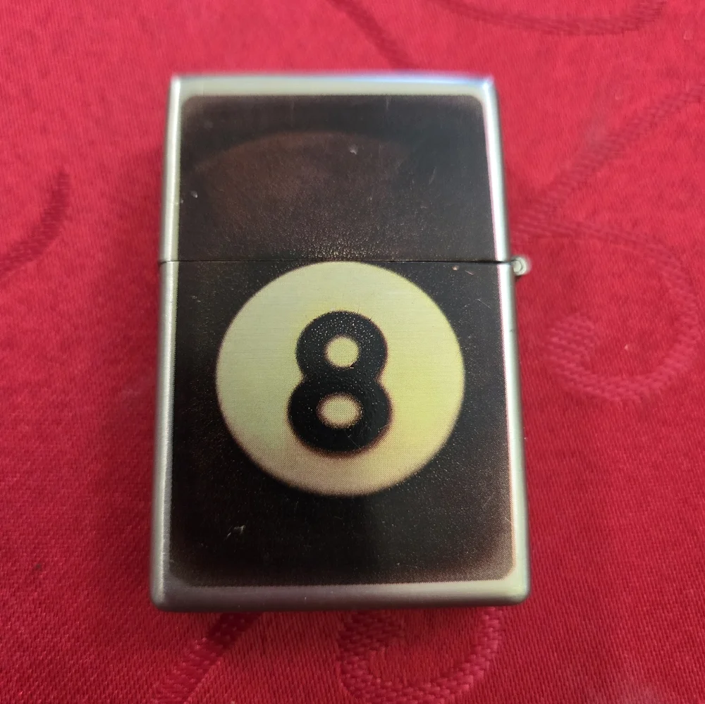 Patriotic Flag & 8-Ball Brushed Metal Lighters - Picture 5 of 16